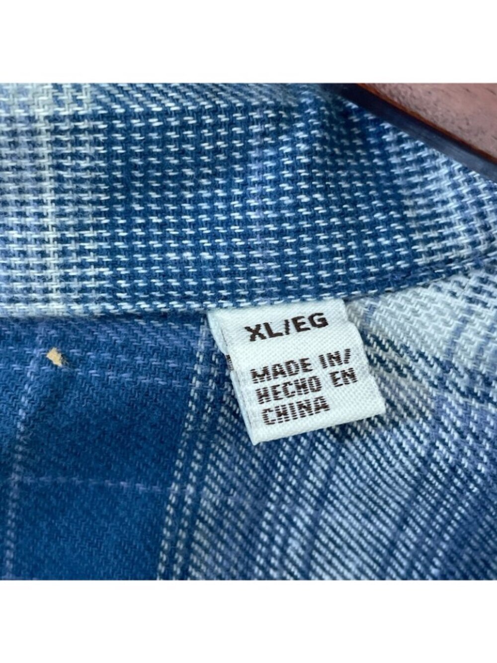 NWT Weatherproof Vintage Women's XL Blue Plaid Flannel Button-Up Shirt C0720 - Picture 8 of 12